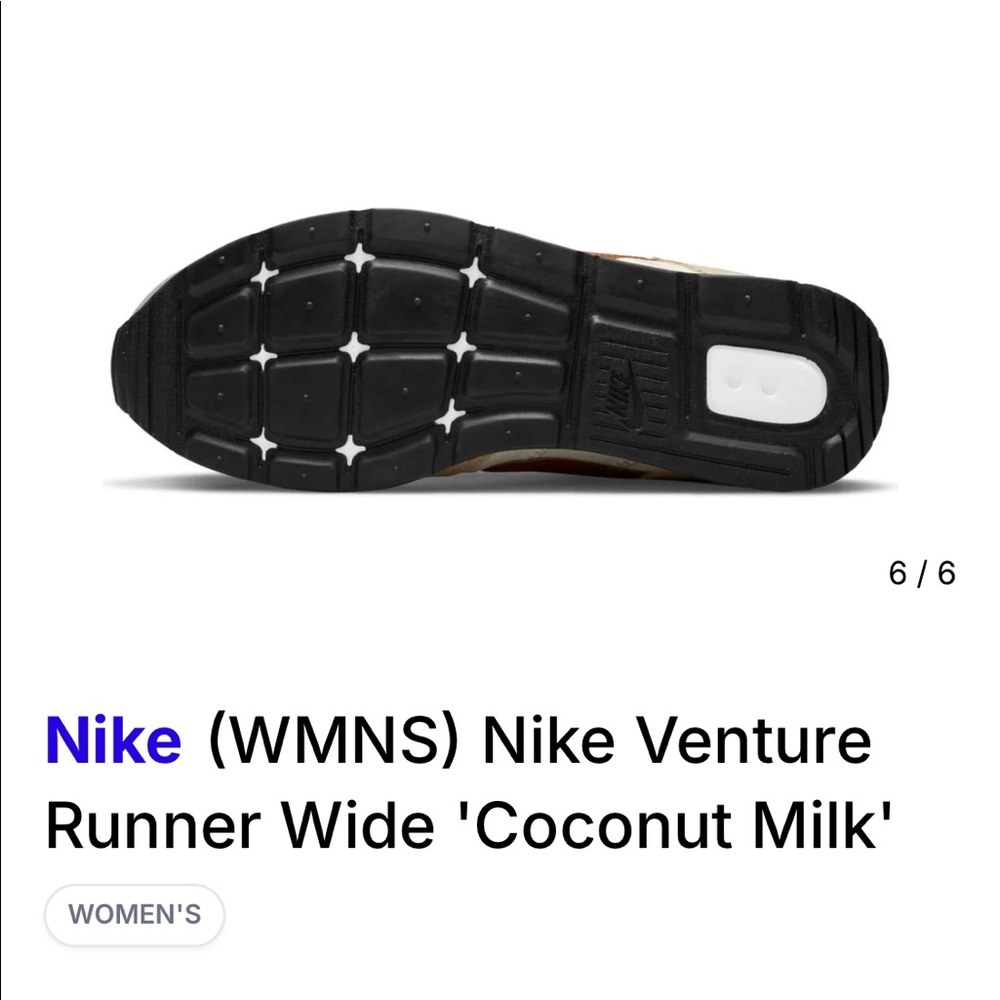 NWOT Nike Venture ‘Coconut Milk’ color, size 7 - Picture 2 of 10